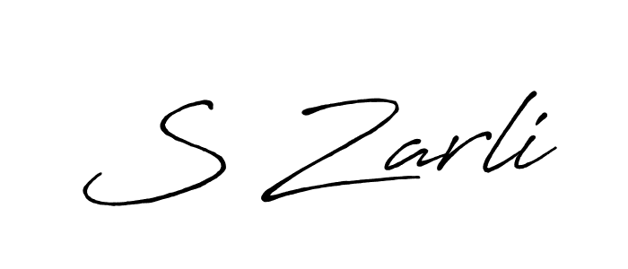 Make a beautiful signature design for name S Zarli. Use this online signature maker to create a handwritten signature for free. S Zarli signature style 7 images and pictures png
