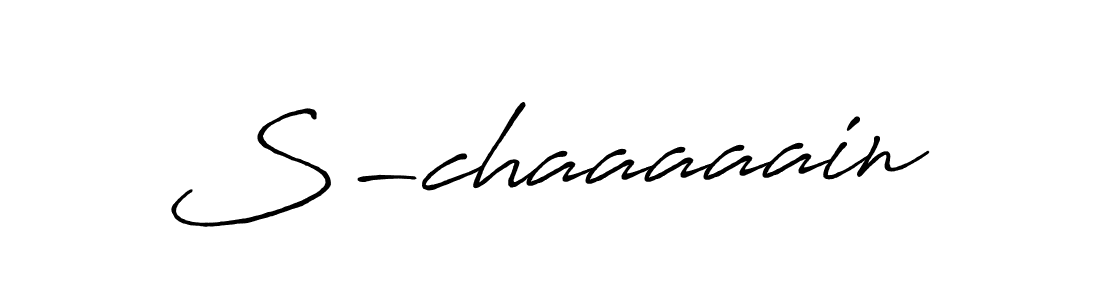 Create a beautiful signature design for name S-chaaaaain. With this signature (Antro_Vectra_Bolder) fonts, you can make a handwritten signature for free. S-chaaaaain signature style 7 images and pictures png