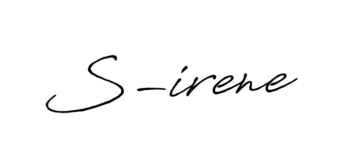 if you are searching for the best signature style for your name S-irene. so please give up your signature search. here we have designed multiple signature styles  using Antro_Vectra_Bolder. S-irene signature style 7 images and pictures png