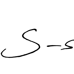 Create a beautiful signature design for name S-s. With this signature (Antro_Vectra_Bolder) fonts, you can make a handwritten signature for free. S-s signature style 7 images and pictures png