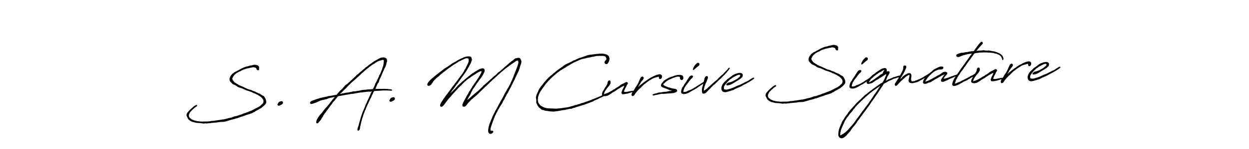 Similarly Antro_Vectra_Bolder is the best handwritten signature design. Signature creator online .You can use it as an online autograph creator for name S. A. M Cursive Signature. S. A. M Cursive Signature signature style 7 images and pictures png