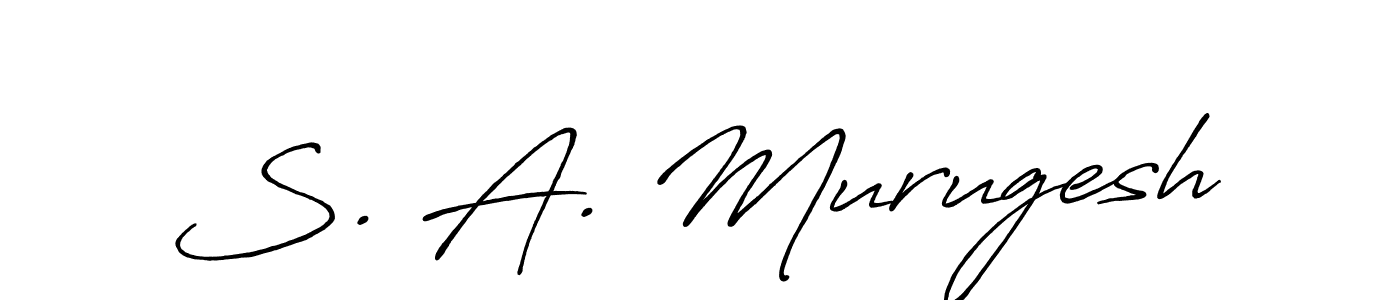 How to make S. A. Murugesh signature? Antro_Vectra_Bolder is a professional autograph style. Create handwritten signature for S. A. Murugesh name. S. A. Murugesh signature style 7 images and pictures png