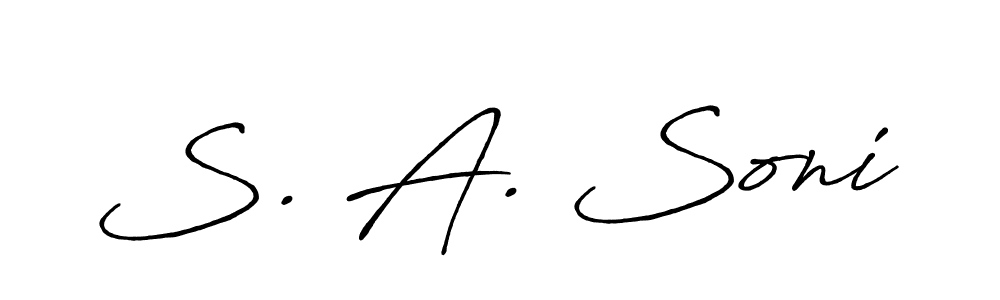 Check out images of Autograph of S. A. Soni name. Actor S. A. Soni Signature Style. Antro_Vectra_Bolder is a professional sign style online. S. A. Soni signature style 7 images and pictures png