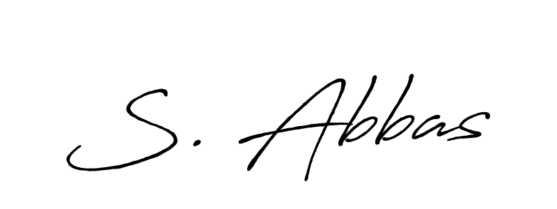 Also You can easily find your signature by using the search form. We will create S. Abbas name handwritten signature images for you free of cost using Antro_Vectra_Bolder sign style. S. Abbas signature style 7 images and pictures png