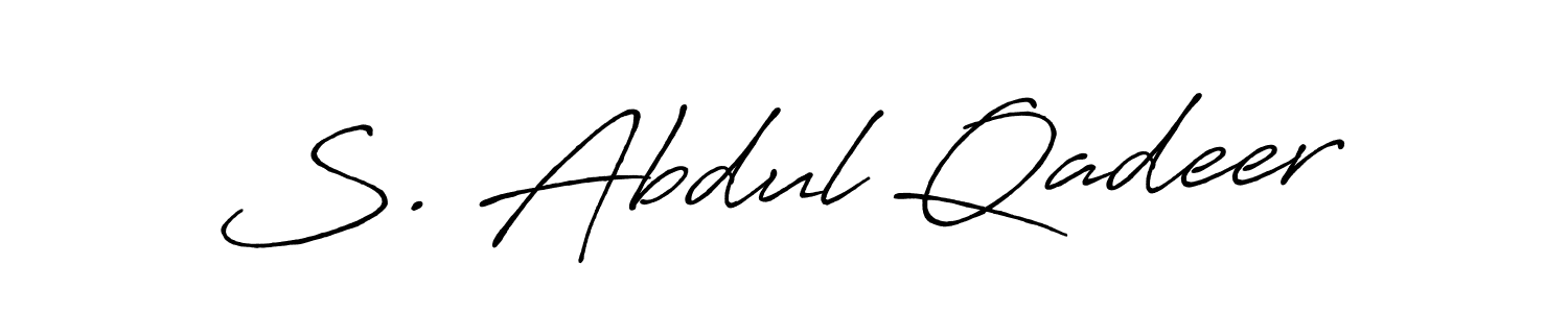 How to Draw S. Abdul Qadeer signature style? Antro_Vectra_Bolder is a latest design signature styles for name S. Abdul Qadeer. S. Abdul Qadeer signature style 7 images and pictures png