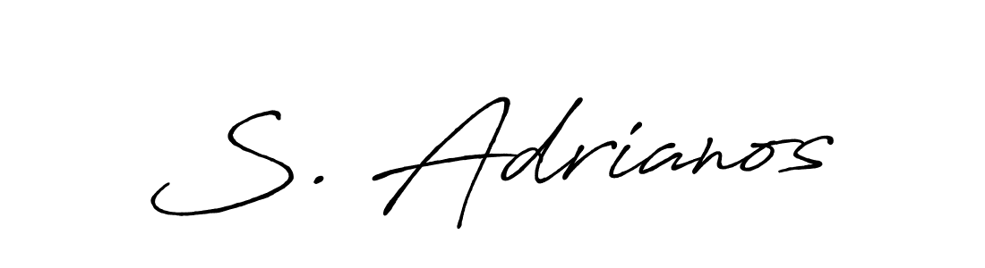 It looks lik you need a new signature style for name S. Adrianos. Design unique handwritten (Antro_Vectra_Bolder) signature with our free signature maker in just a few clicks. S. Adrianos signature style 7 images and pictures png