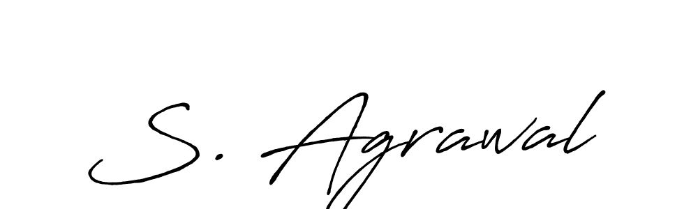 Also You can easily find your signature by using the search form. We will create S. Agrawal name handwritten signature images for you free of cost using Antro_Vectra_Bolder sign style. S. Agrawal signature style 7 images and pictures png