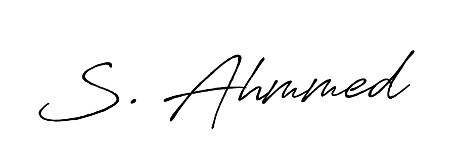 S. Ahmmed stylish signature style. Best Handwritten Sign (Antro_Vectra_Bolder) for my name. Handwritten Signature Collection Ideas for my name S. Ahmmed. S. Ahmmed signature style 7 images and pictures png