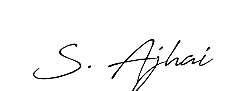 Create a beautiful signature design for name S. Ajhai. With this signature (Antro_Vectra_Bolder) fonts, you can make a handwritten signature for free. S. Ajhai signature style 7 images and pictures png