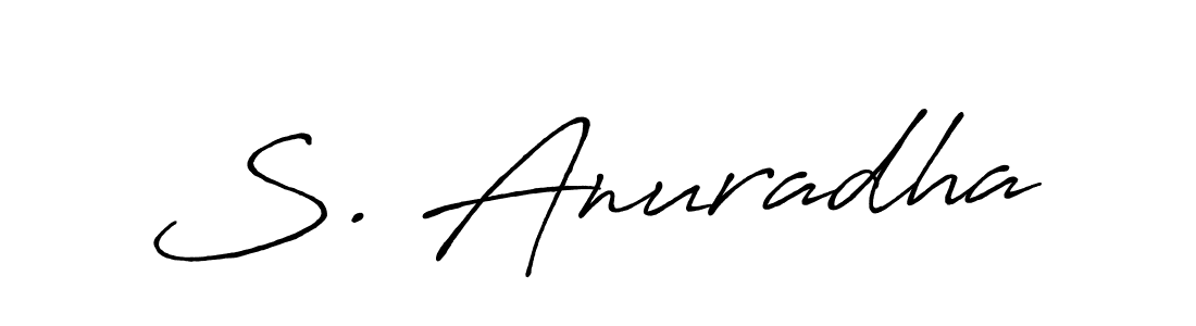 Antro_Vectra_Bolder is a professional signature style that is perfect for those who want to add a touch of class to their signature. It is also a great choice for those who want to make their signature more unique. Get S. Anuradha name to fancy signature for free. S. Anuradha signature style 7 images and pictures png