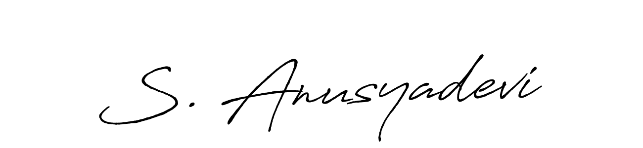 Also You can easily find your signature by using the search form. We will create S. Anusyadevi name handwritten signature images for you free of cost using Antro_Vectra_Bolder sign style. S. Anusyadevi signature style 7 images and pictures png