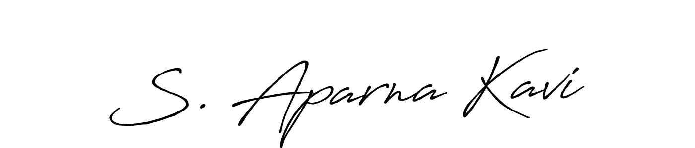 How to make S. Aparna Kavi signature? Antro_Vectra_Bolder is a professional autograph style. Create handwritten signature for S. Aparna Kavi name. S. Aparna Kavi signature style 7 images and pictures png