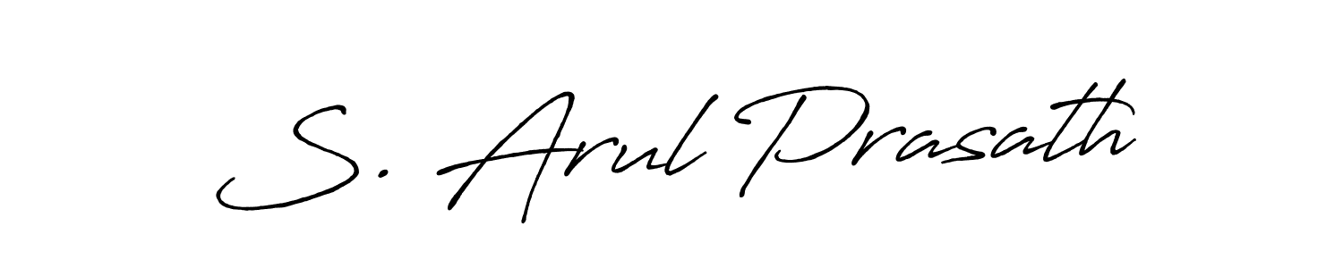 How to make S. Arul Prasath signature? Antro_Vectra_Bolder is a professional autograph style. Create handwritten signature for S. Arul Prasath name. S. Arul Prasath signature style 7 images and pictures png