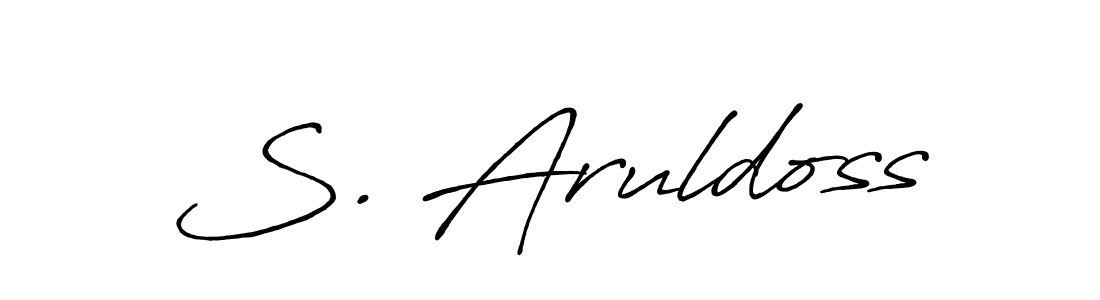 Design your own signature with our free online signature maker. With this signature software, you can create a handwritten (Antro_Vectra_Bolder) signature for name S. Aruldoss. S. Aruldoss signature style 7 images and pictures png