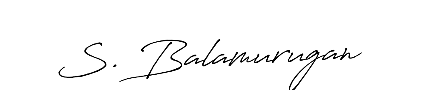 Make a beautiful signature design for name S. Balamurugan. With this signature (Antro_Vectra_Bolder) style, you can create a handwritten signature for free. S. Balamurugan signature style 7 images and pictures png