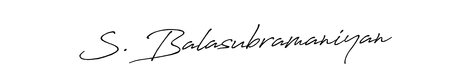 S. Balasubramaniyan stylish signature style. Best Handwritten Sign (Antro_Vectra_Bolder) for my name. Handwritten Signature Collection Ideas for my name S. Balasubramaniyan. S. Balasubramaniyan signature style 7 images and pictures png