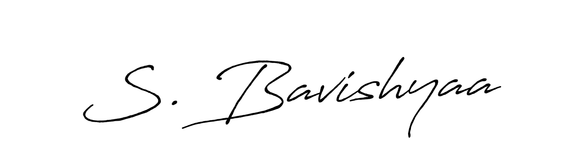 S. Bavishyaa stylish signature style. Best Handwritten Sign (Antro_Vectra_Bolder) for my name. Handwritten Signature Collection Ideas for my name S. Bavishyaa. S. Bavishyaa signature style 7 images and pictures png