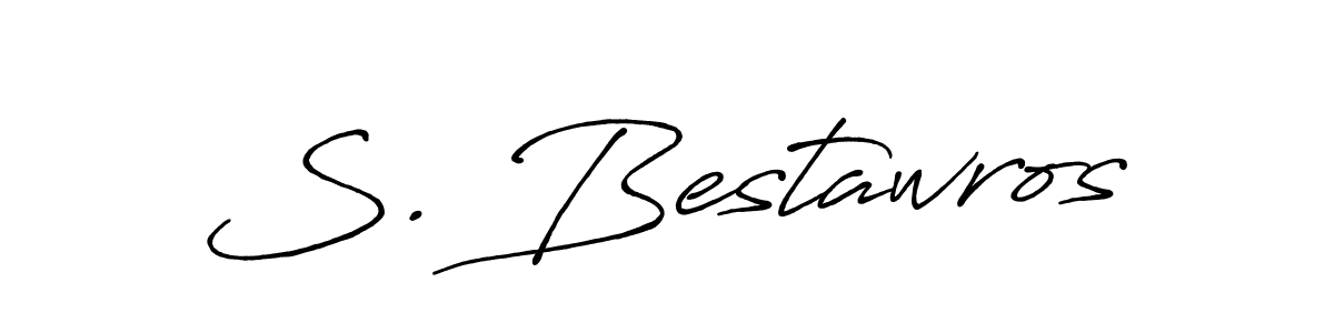 How to make S. Bestawros signature? Antro_Vectra_Bolder is a professional autograph style. Create handwritten signature for S. Bestawros name. S. Bestawros signature style 7 images and pictures png