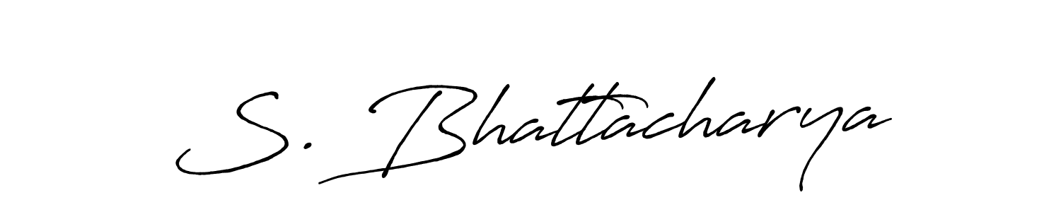 S. Bhattacharya stylish signature style. Best Handwritten Sign (Antro_Vectra_Bolder) for my name. Handwritten Signature Collection Ideas for my name S. Bhattacharya. S. Bhattacharya signature style 7 images and pictures png