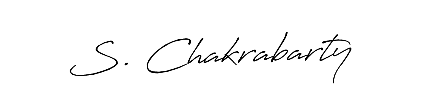 Create a beautiful signature design for name S. Chakrabarty. With this signature (Antro_Vectra_Bolder) fonts, you can make a handwritten signature for free. S. Chakrabarty signature style 7 images and pictures png