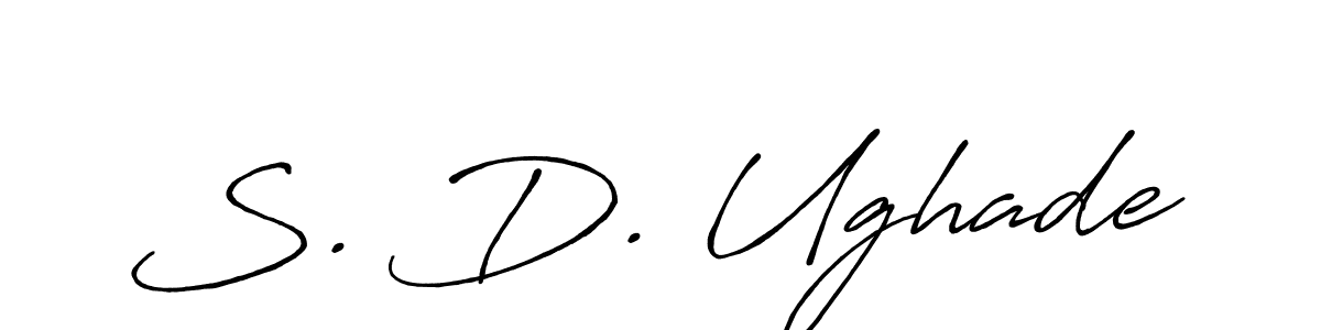 Use a signature maker to create a handwritten signature online. With this signature software, you can design (Antro_Vectra_Bolder) your own signature for name S. D. Ughade. S. D. Ughade signature style 7 images and pictures png