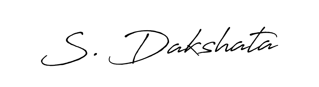 Use a signature maker to create a handwritten signature online. With this signature software, you can design (Antro_Vectra_Bolder) your own signature for name S. Dakshata. S. Dakshata signature style 7 images and pictures png