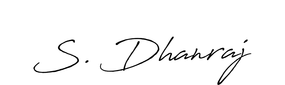 Use a signature maker to create a handwritten signature online. With this signature software, you can design (Antro_Vectra_Bolder) your own signature for name S. Dhanraj. S. Dhanraj signature style 7 images and pictures png