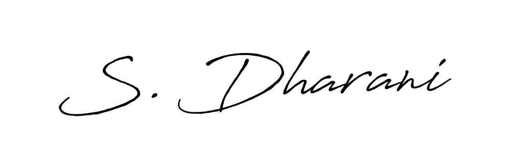 How to make S. Dharani name signature. Use Antro_Vectra_Bolder style for creating short signs online. This is the latest handwritten sign. S. Dharani signature style 7 images and pictures png