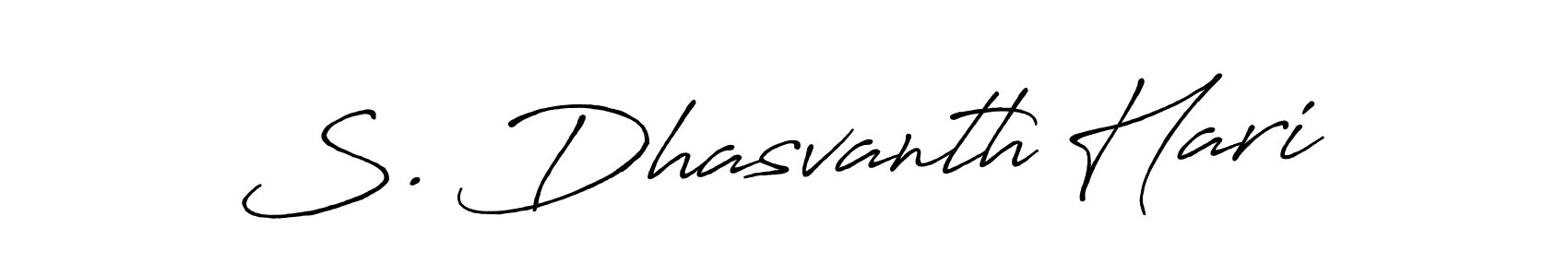 Design your own signature with our free online signature maker. With this signature software, you can create a handwritten (Antro_Vectra_Bolder) signature for name S. Dhasvanth Hari. S. Dhasvanth Hari signature style 7 images and pictures png