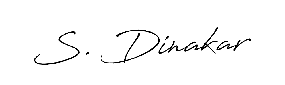 The best way (Antro_Vectra_Bolder) to make a short signature is to pick only two or three words in your name. The name S. Dinakar include a total of six letters. For converting this name. S. Dinakar signature style 7 images and pictures png