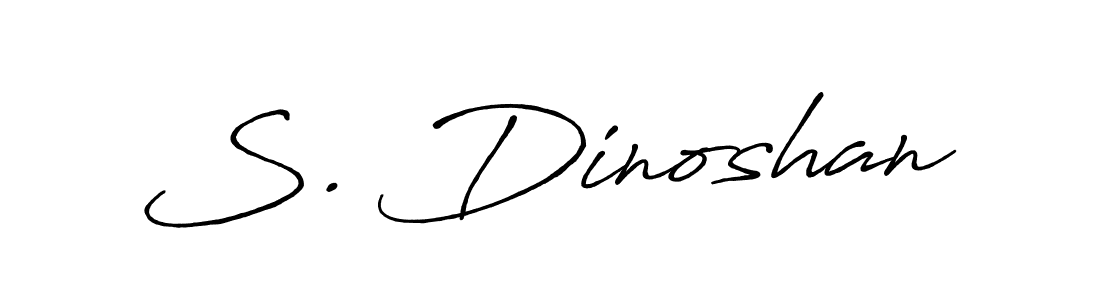 Also we have S. Dinoshan name is the best signature style. Create professional handwritten signature collection using Antro_Vectra_Bolder autograph style. S. Dinoshan signature style 7 images and pictures png