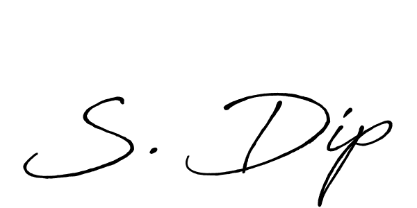 Also we have S. Dip name is the best signature style. Create professional handwritten signature collection using Antro_Vectra_Bolder autograph style. S. Dip signature style 7 images and pictures png