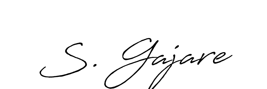 The best way (Antro_Vectra_Bolder) to make a short signature is to pick only two or three words in your name. The name S. Gajare include a total of six letters. For converting this name. S. Gajare signature style 7 images and pictures png