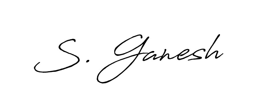 Similarly Antro_Vectra_Bolder is the best handwritten signature design. Signature creator online .You can use it as an online autograph creator for name S. Ganesh. S. Ganesh signature style 7 images and pictures png