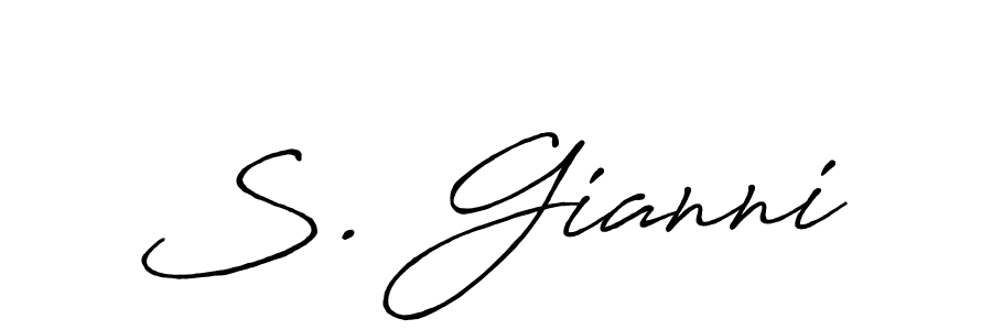 How to Draw S. Gianni signature style? Antro_Vectra_Bolder is a latest design signature styles for name S. Gianni. S. Gianni signature style 7 images and pictures png