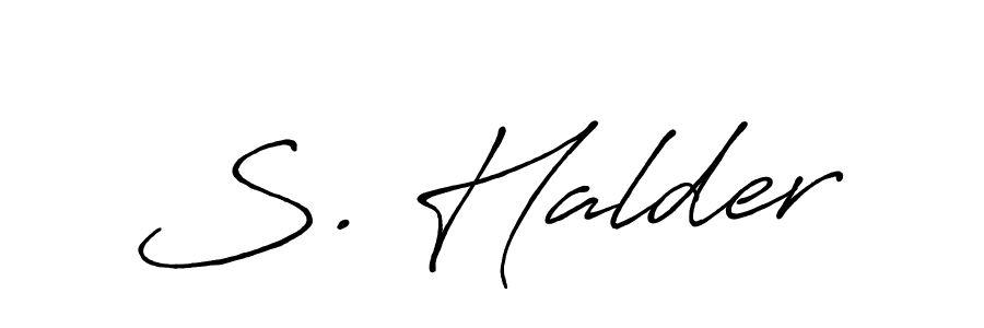 if you are searching for the best signature style for your name S. Halder. so please give up your signature search. here we have designed multiple signature styles  using Antro_Vectra_Bolder. S. Halder signature style 7 images and pictures png
