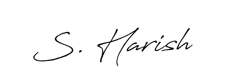 It looks lik you need a new signature style for name S. Harish. Design unique handwritten (Antro_Vectra_Bolder) signature with our free signature maker in just a few clicks. S. Harish signature style 7 images and pictures png