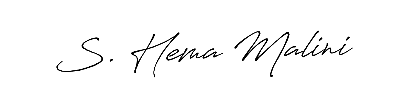 This is the best signature style for the S. Hema Malini name. Also you like these signature font (Antro_Vectra_Bolder). Mix name signature. S. Hema Malini signature style 7 images and pictures png