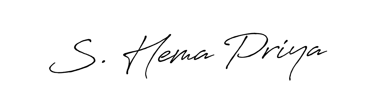 Use a signature maker to create a handwritten signature online. With this signature software, you can design (Antro_Vectra_Bolder) your own signature for name S. Hema Priya. S. Hema Priya signature style 7 images and pictures png