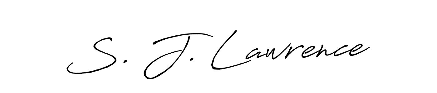 You should practise on your own different ways (Antro_Vectra_Bolder) to write your name (S. J. Lawrence) in signature. don't let someone else do it for you. S. J. Lawrence signature style 7 images and pictures png