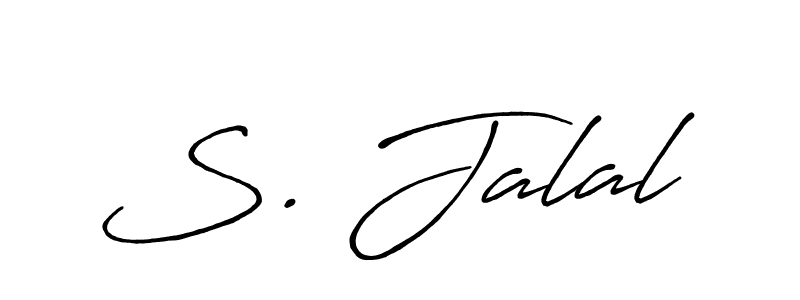 Create a beautiful signature design for name S. Jalal. With this signature (Antro_Vectra_Bolder) fonts, you can make a handwritten signature for free. S. Jalal signature style 7 images and pictures png