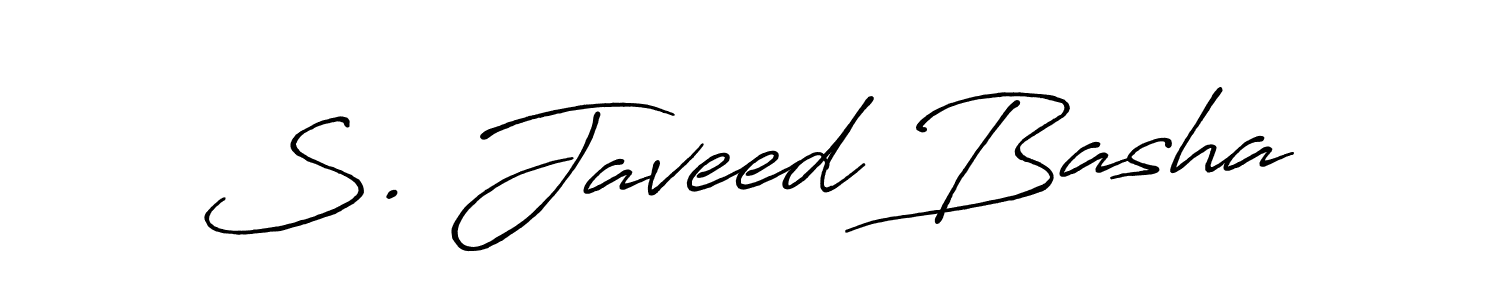 This is the best signature style for the S. Javeed Basha name. Also you like these signature font (Antro_Vectra_Bolder). Mix name signature. S. Javeed Basha signature style 7 images and pictures png