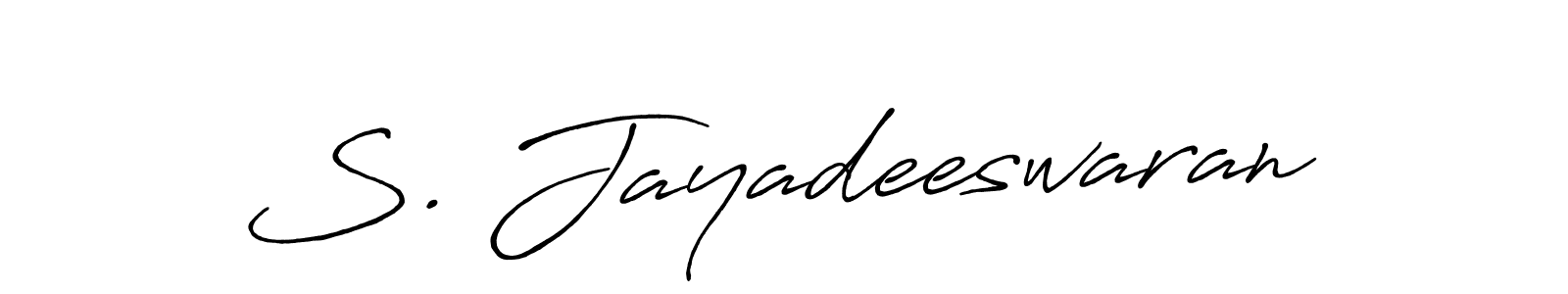 Also we have S. Jayadeeswaran name is the best signature style. Create professional handwritten signature collection using Antro_Vectra_Bolder autograph style. S. Jayadeeswaran signature style 7 images and pictures png