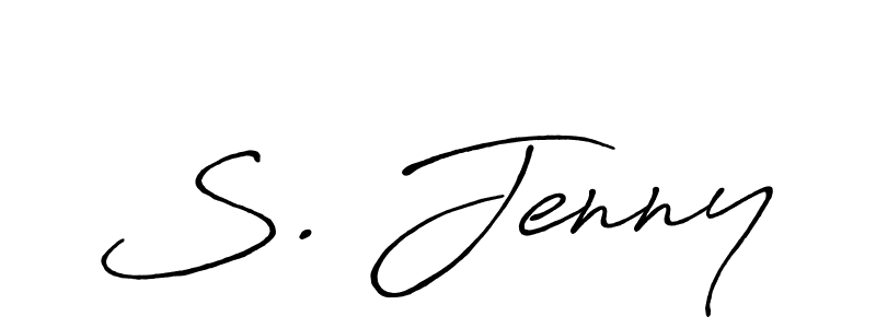 if you are searching for the best signature style for your name S. Jenny. so please give up your signature search. here we have designed multiple signature styles  using Antro_Vectra_Bolder. S. Jenny signature style 7 images and pictures png