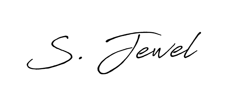 How to make S. Jewel name signature. Use Antro_Vectra_Bolder style for creating short signs online. This is the latest handwritten sign. S. Jewel signature style 7 images and pictures png