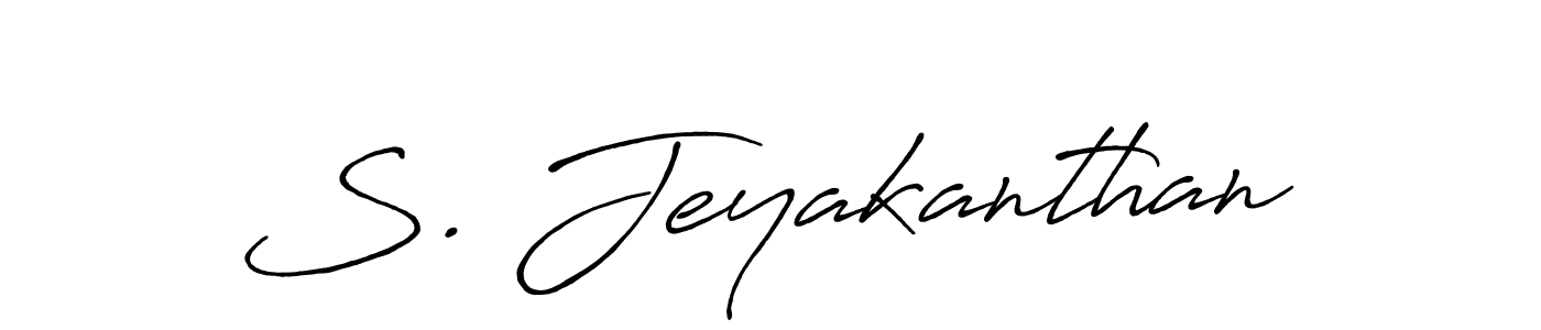 Design your own signature with our free online signature maker. With this signature software, you can create a handwritten (Antro_Vectra_Bolder) signature for name S. Jeyakanthan. S. Jeyakanthan signature style 7 images and pictures png