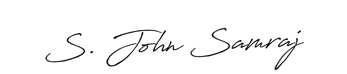 This is the best signature style for the S. John Samraj name. Also you like these signature font (Antro_Vectra_Bolder). Mix name signature. S. John Samraj signature style 7 images and pictures png