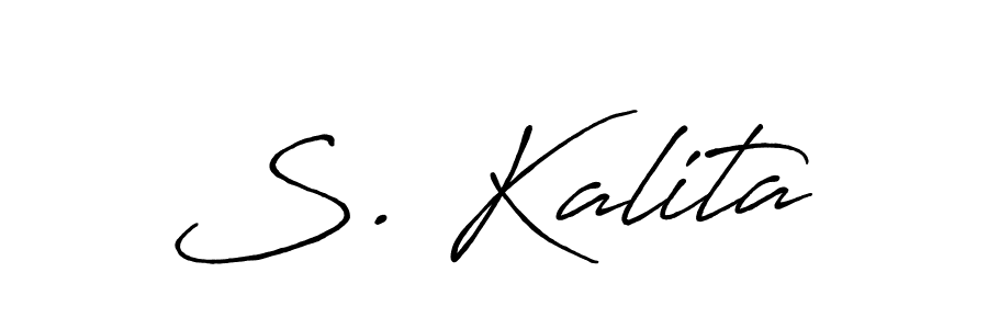 Antro_Vectra_Bolder is a professional signature style that is perfect for those who want to add a touch of class to their signature. It is also a great choice for those who want to make their signature more unique. Get S. Kalita name to fancy signature for free. S. Kalita signature style 7 images and pictures png