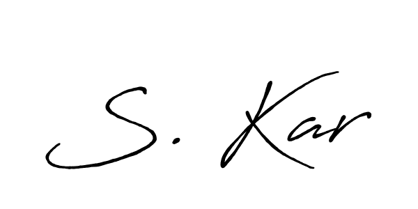 S. Kar stylish signature style. Best Handwritten Sign (Antro_Vectra_Bolder) for my name. Handwritten Signature Collection Ideas for my name S. Kar. S. Kar signature style 7 images and pictures png