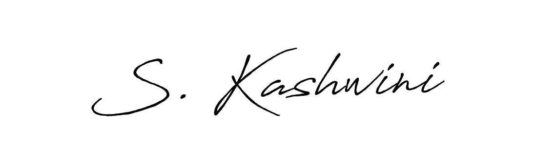 Create a beautiful signature design for name S. Kashwini. With this signature (Antro_Vectra_Bolder) fonts, you can make a handwritten signature for free. S. Kashwini signature style 7 images and pictures png